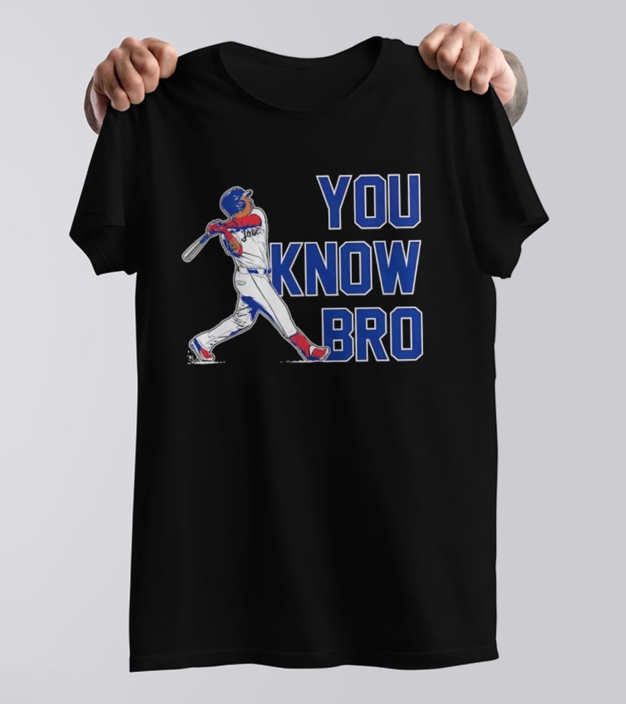 Cleveland Guardians Jose Ramirez You Know Bro Swing Baseball T-Shirt