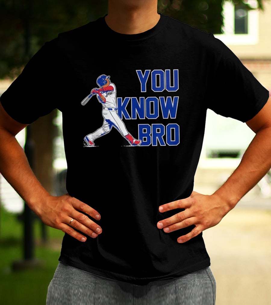 Cleveland Guardians Jose Ramirez You Know Bro Swing Baseball T-Shirt