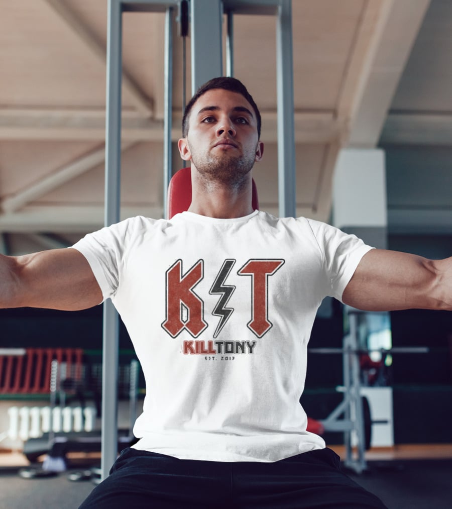 Kill Tony KT Est 2013 Lightning Bolt Logo Red Black T-Shirt