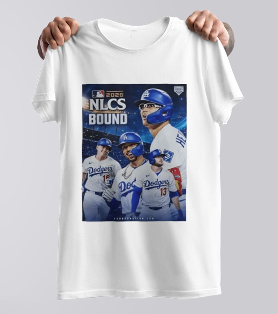 MLB 2026 NLCS Bound Los Angeles Dodgers Baseball Players T-Shirt