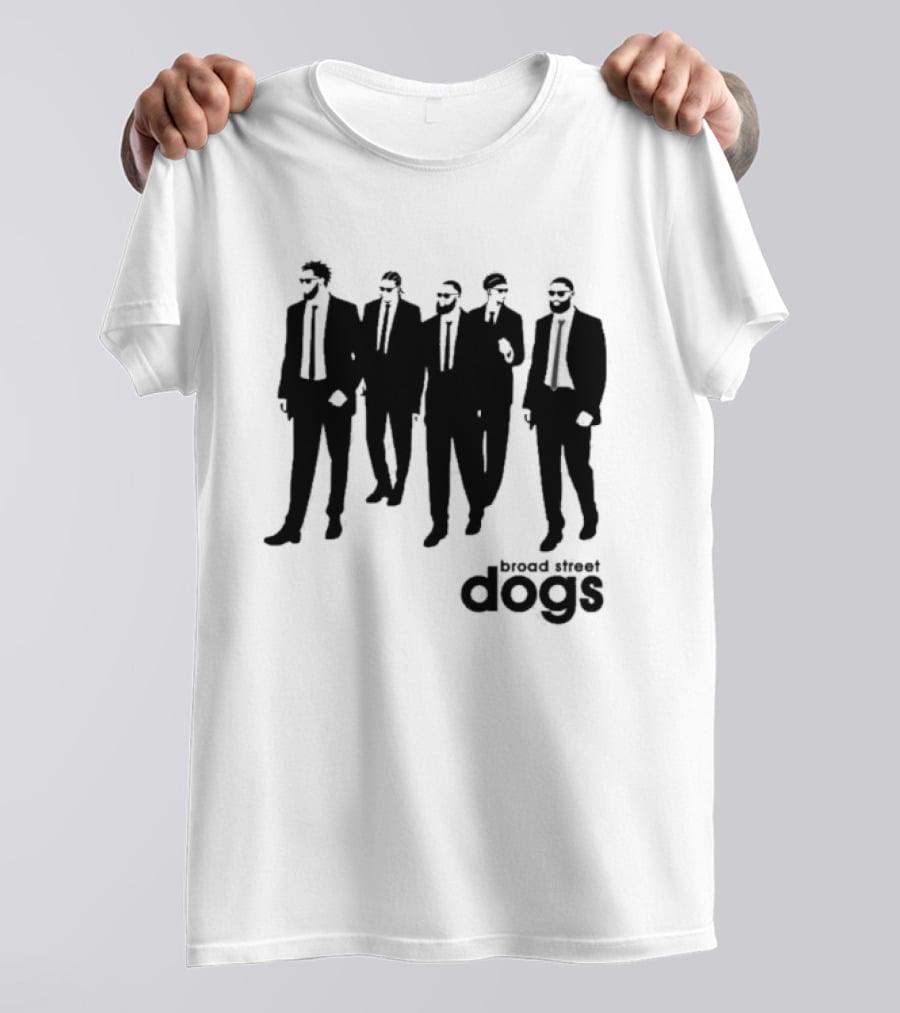 Philadelphia 76ers Broad Street Dogs Reservoir Dogs T-Shirt