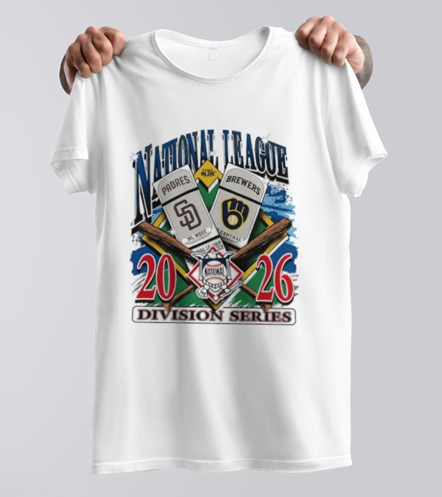 San Diego Padres Vs Milwaukee Brewers 2026 National League Division Series Matchup T-Shirt