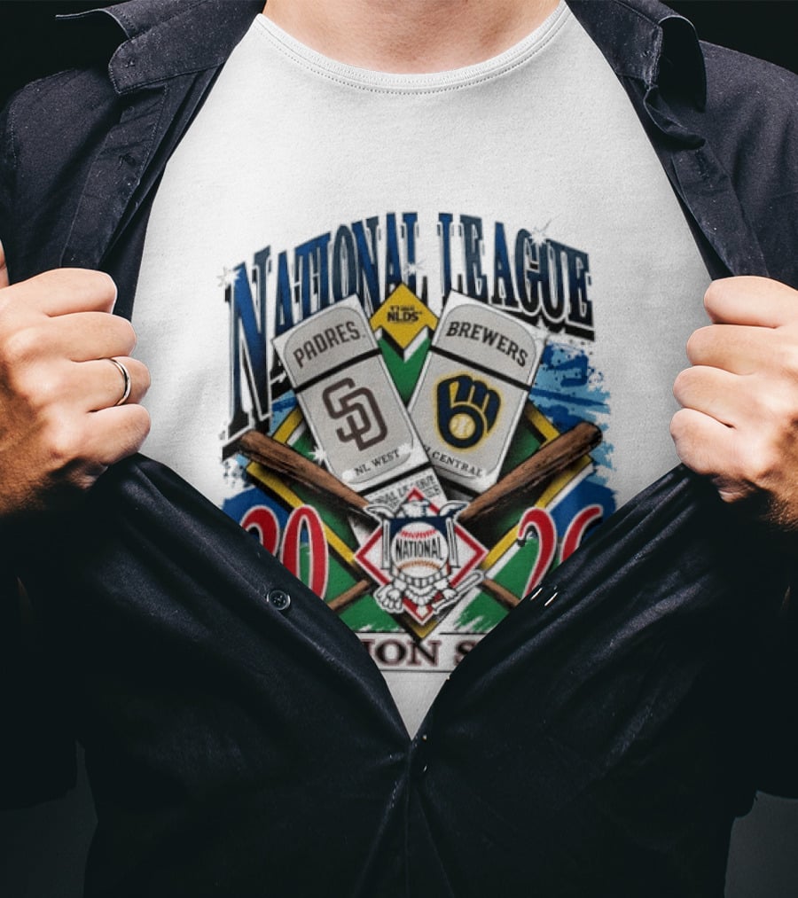 San Diego Padres Vs Milwaukee Brewers 2026 National League Division Series Matchup T-Shirt