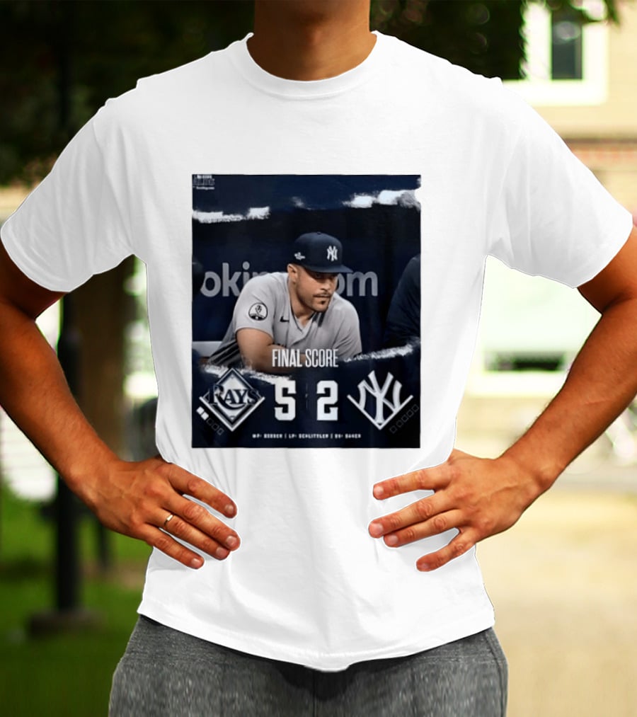 Final Score Tampa Bay Rays 5 New York Yankees 2 ALDS T-Shirt