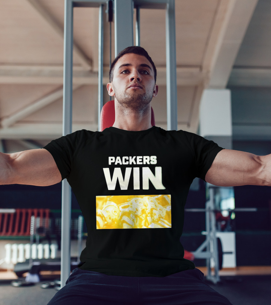 Packers Win Football Helmets Celebration T-Shirt