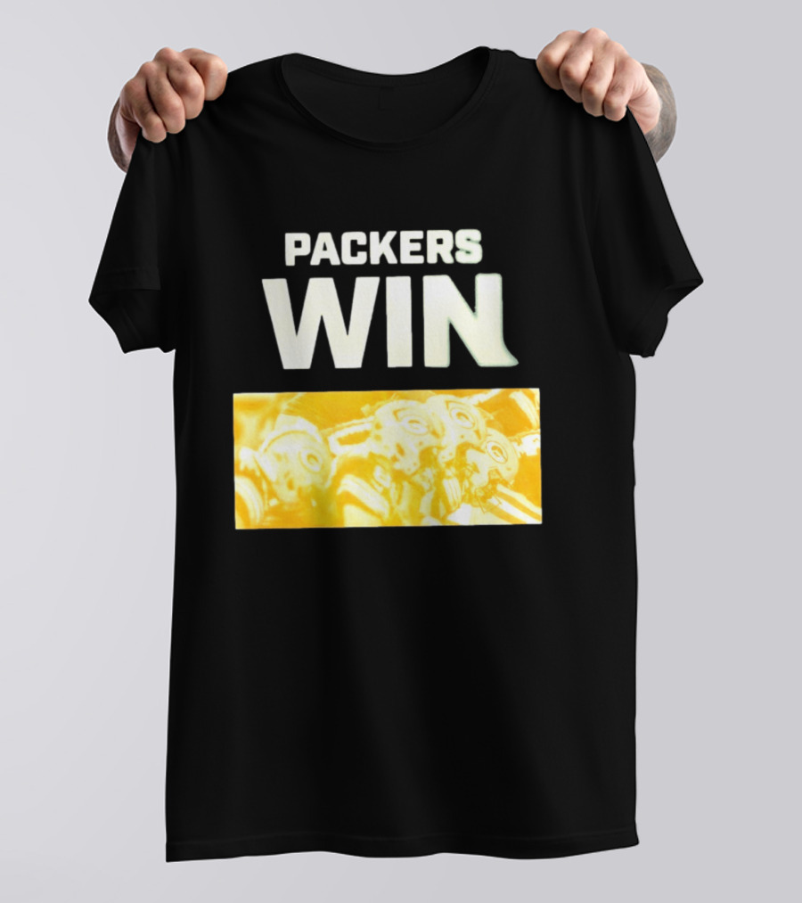 Packers Win Football Helmets Celebration T-Shirt