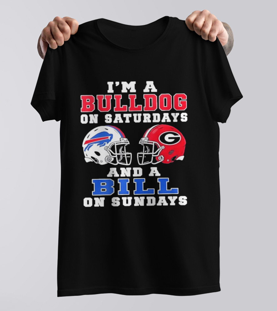 I'm A Bulldog On Saturdays And A Bill On Sundays Helmet T-Shirt