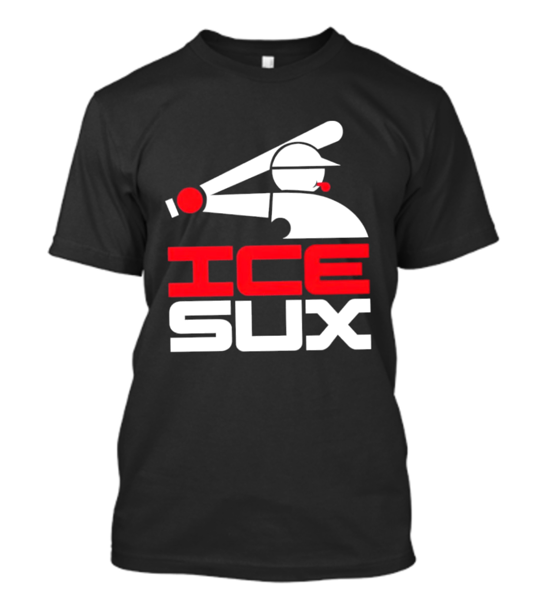 Ice Sux Baseball Player Sports Humor T-Shirt