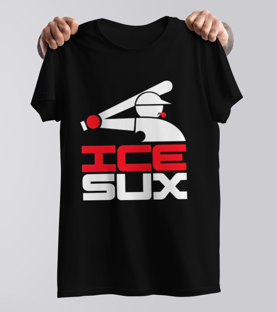 Ice Sux Baseball Player Sports Humor T-Shirt