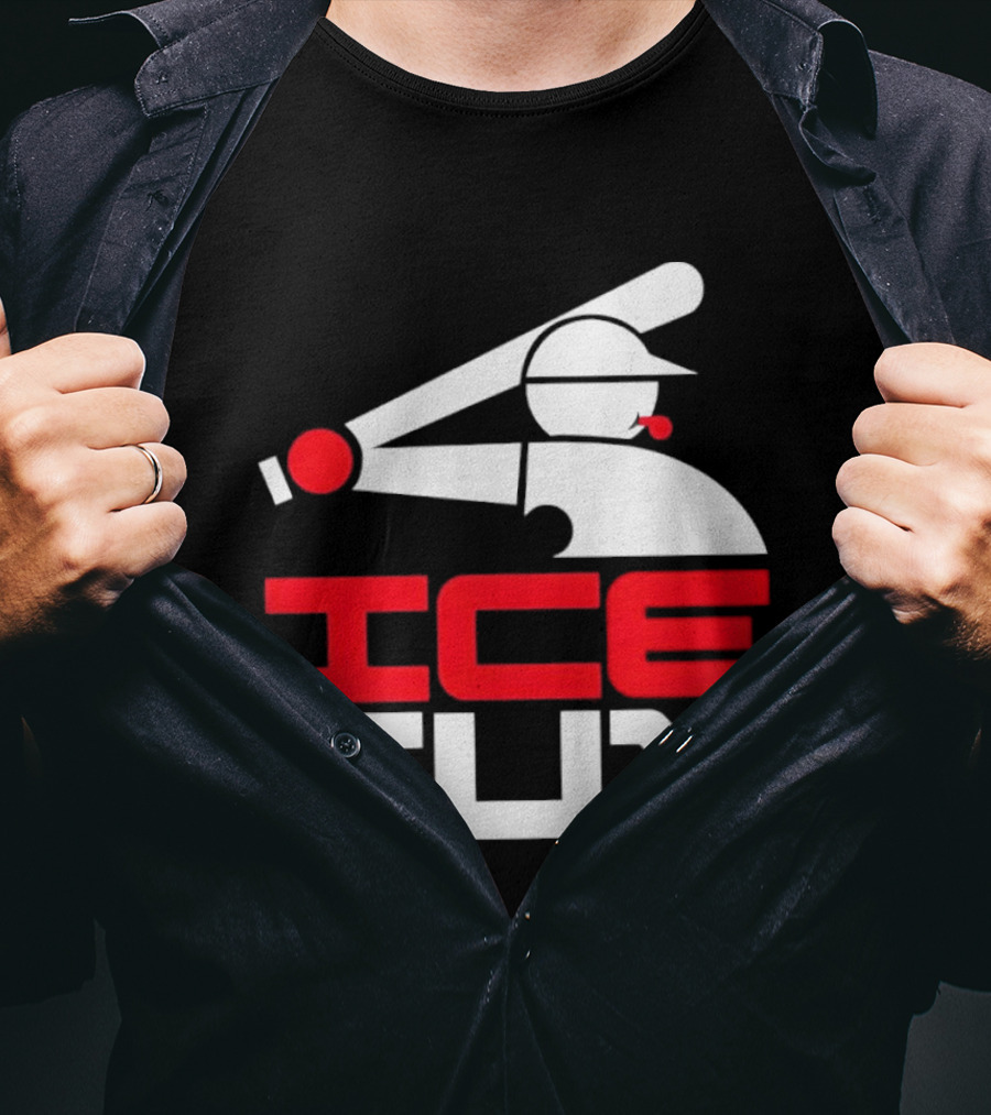 Ice Sux Baseball Player Sports Humor T-Shirt