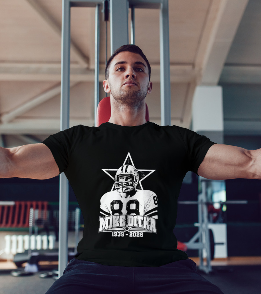 Dallas Cowboys Mike Ditka 1939 2026 Football Legend Star T-Shirt