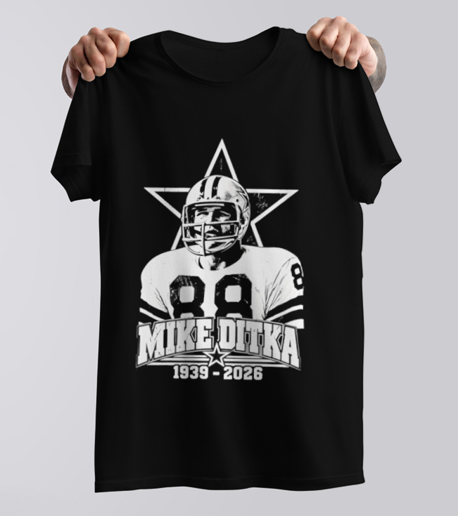 Dallas Cowboys Mike Ditka 1939 2026 Football Legend Star T-Shirt