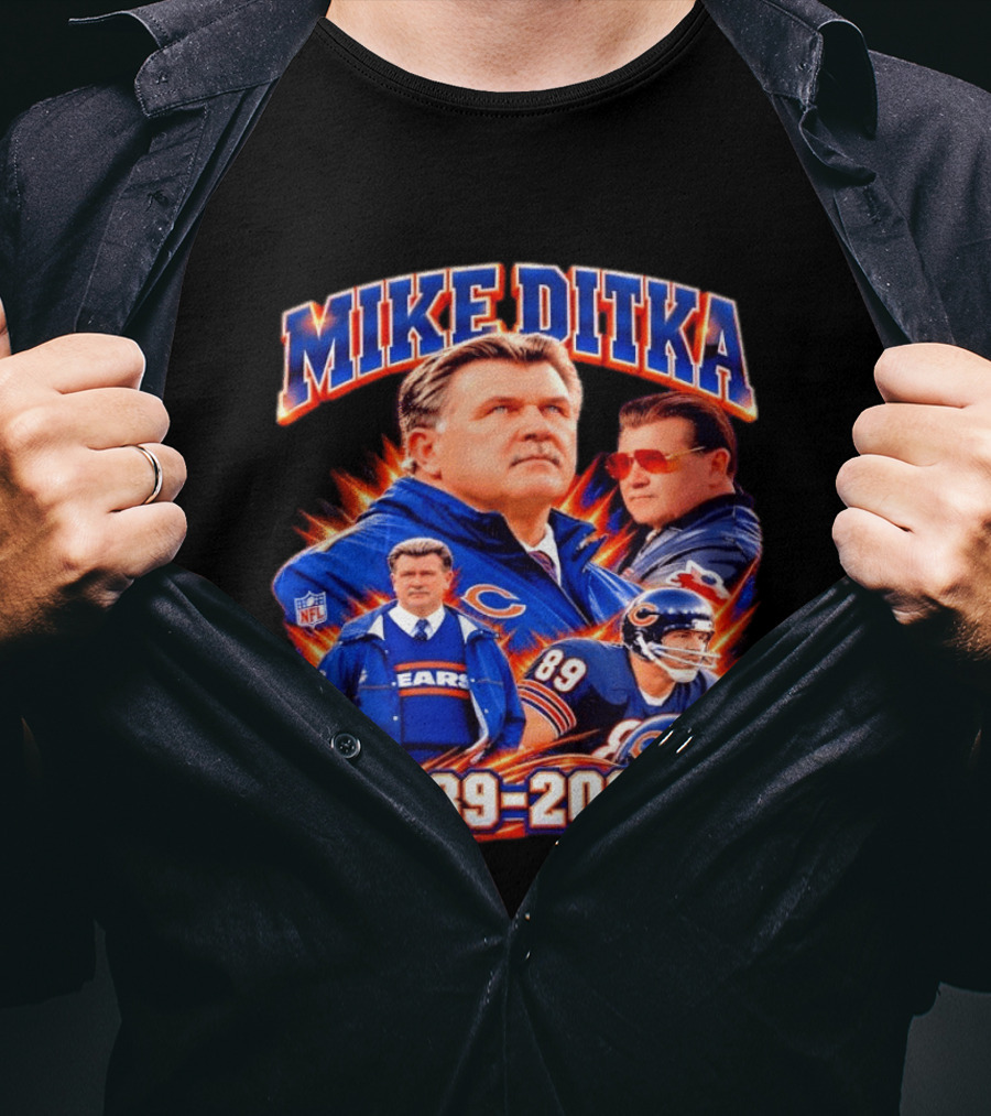 Mike Ditka Chicago Bears NFL Coach Legacy 1939 2026 T-Shirt