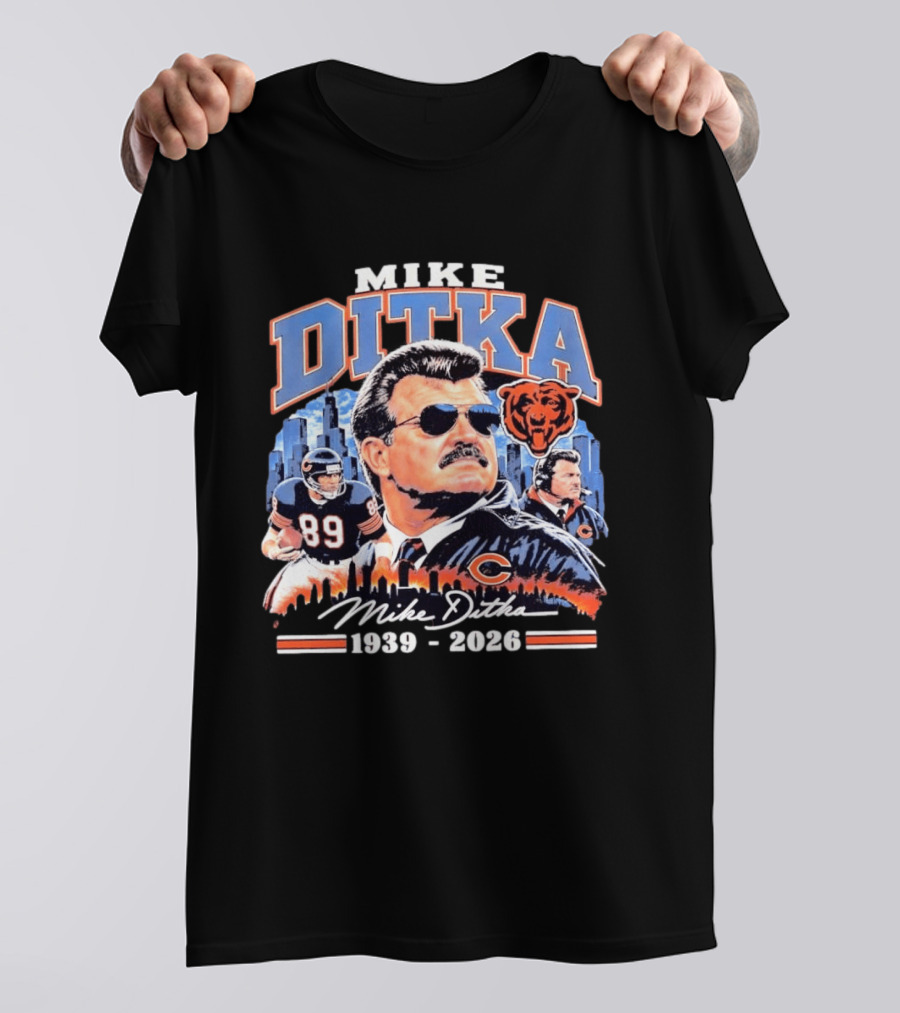 Mike Ditka Da Coach Chicago Bears Football Legend 1939 2026 Skyline T-Shirt