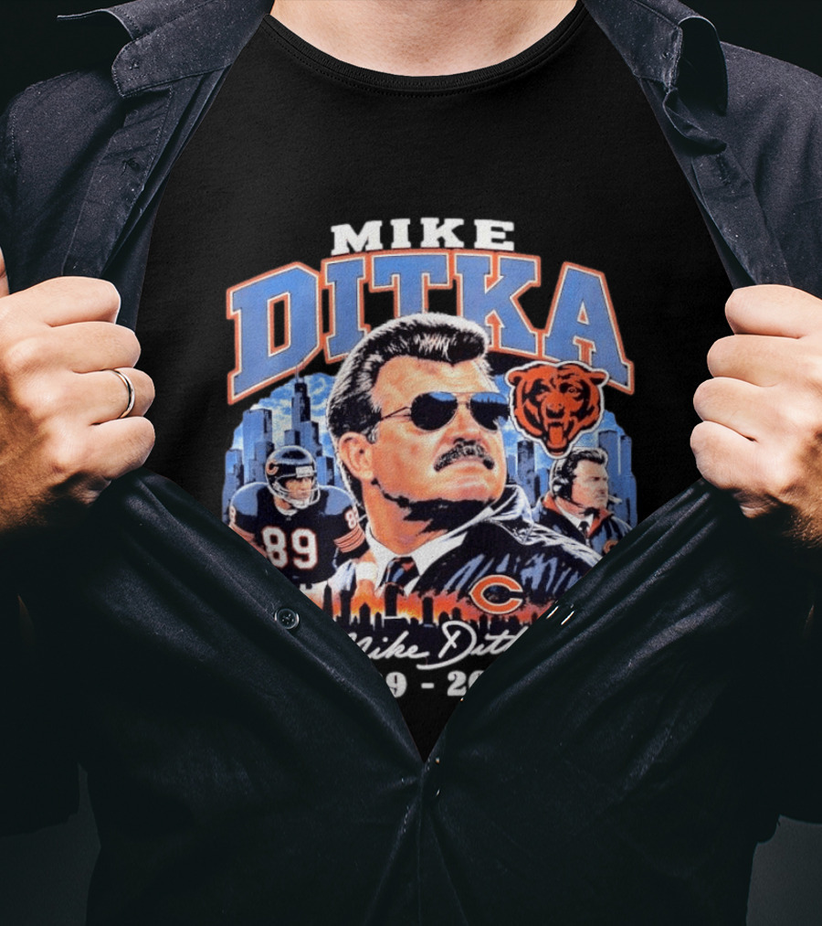 Mike Ditka Da Coach Chicago Bears Football Legend 1939 2026 Skyline T-Shirt