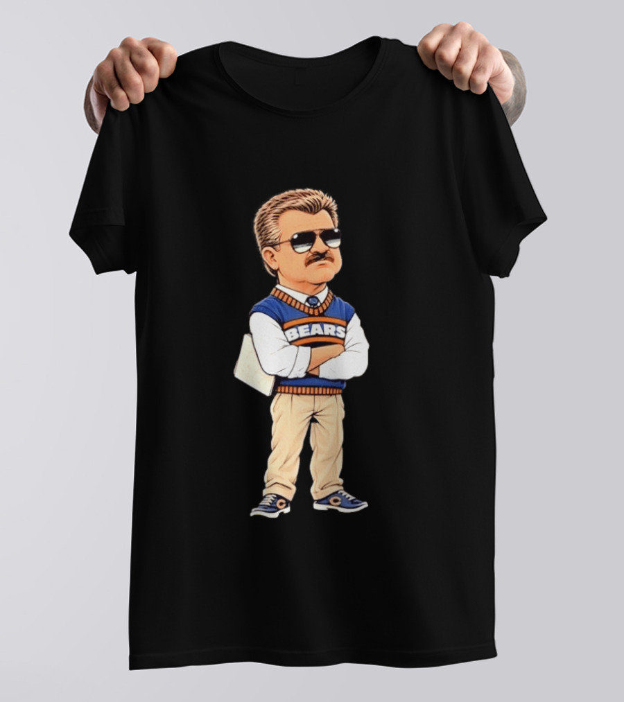 Mike Ditka Cartoon Character Chicago Bears Legend T-Shirt