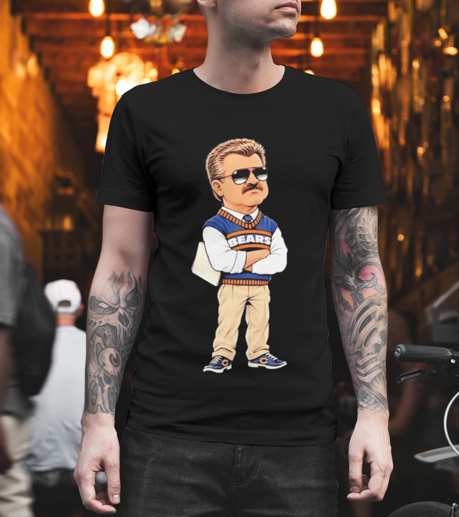 Mike Ditka Cartoon Character Chicago Bears Legend T-Shirt