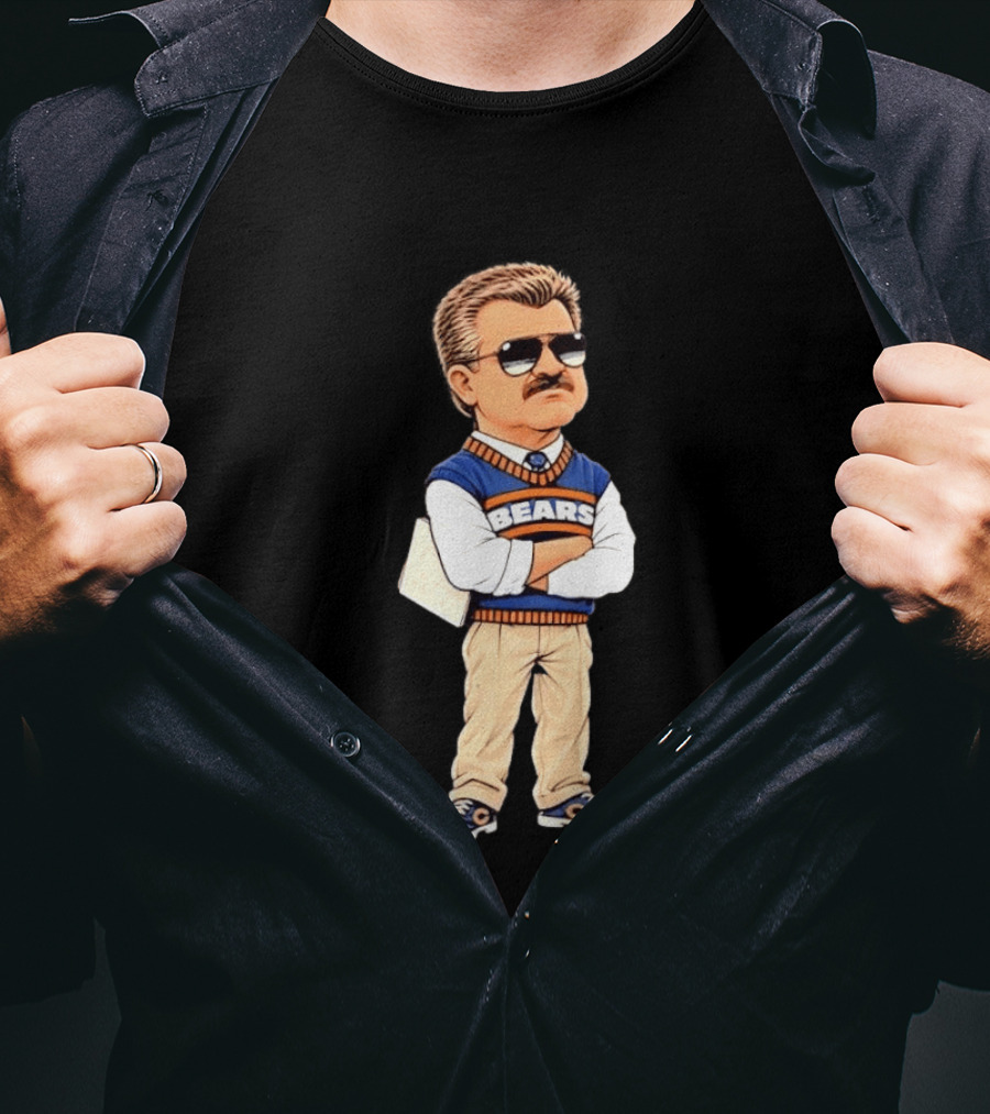 Mike Ditka Cartoon Character Chicago Bears Legend T-Shirt