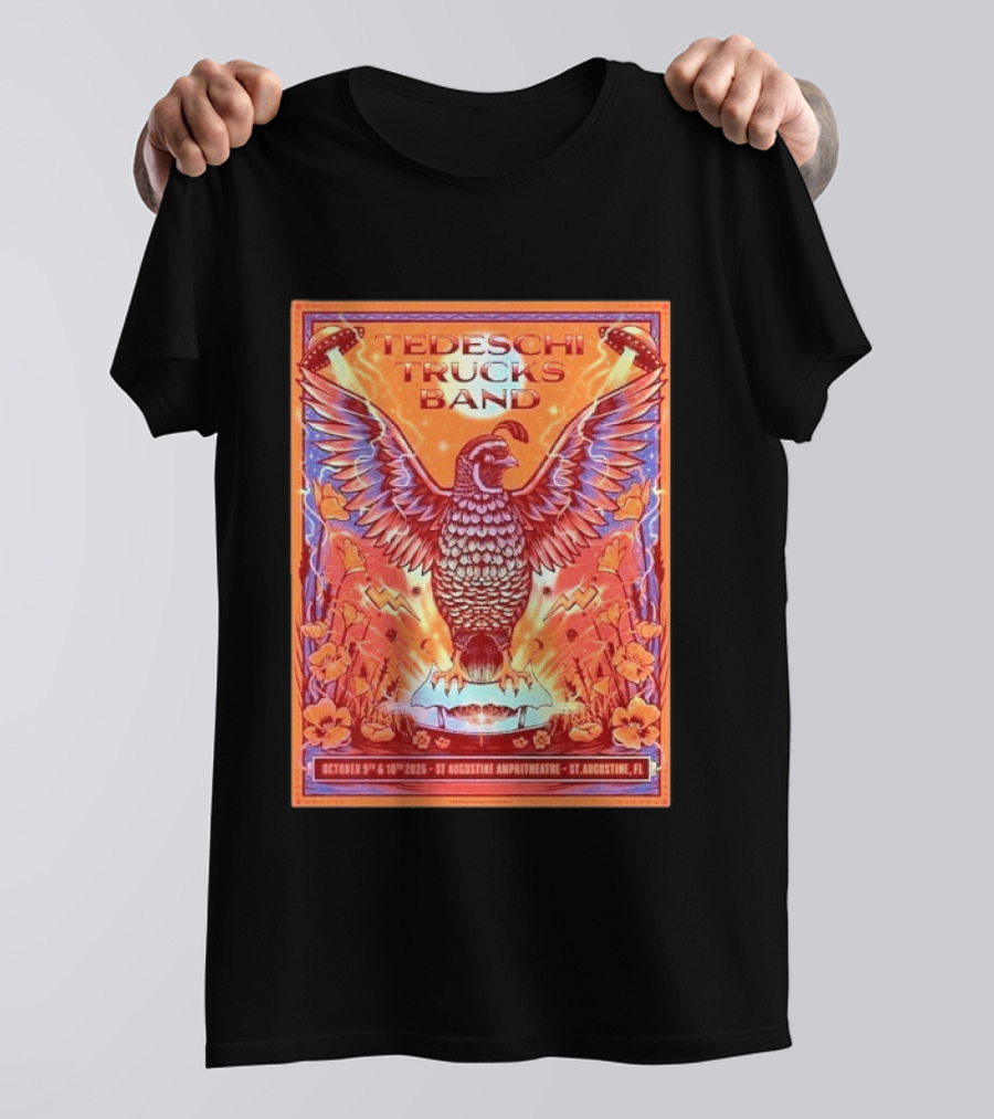 Tedeschi Trucks Band St Augustine October 9 10 2026 Amphitheatre Future Soul Tour T-Shirt