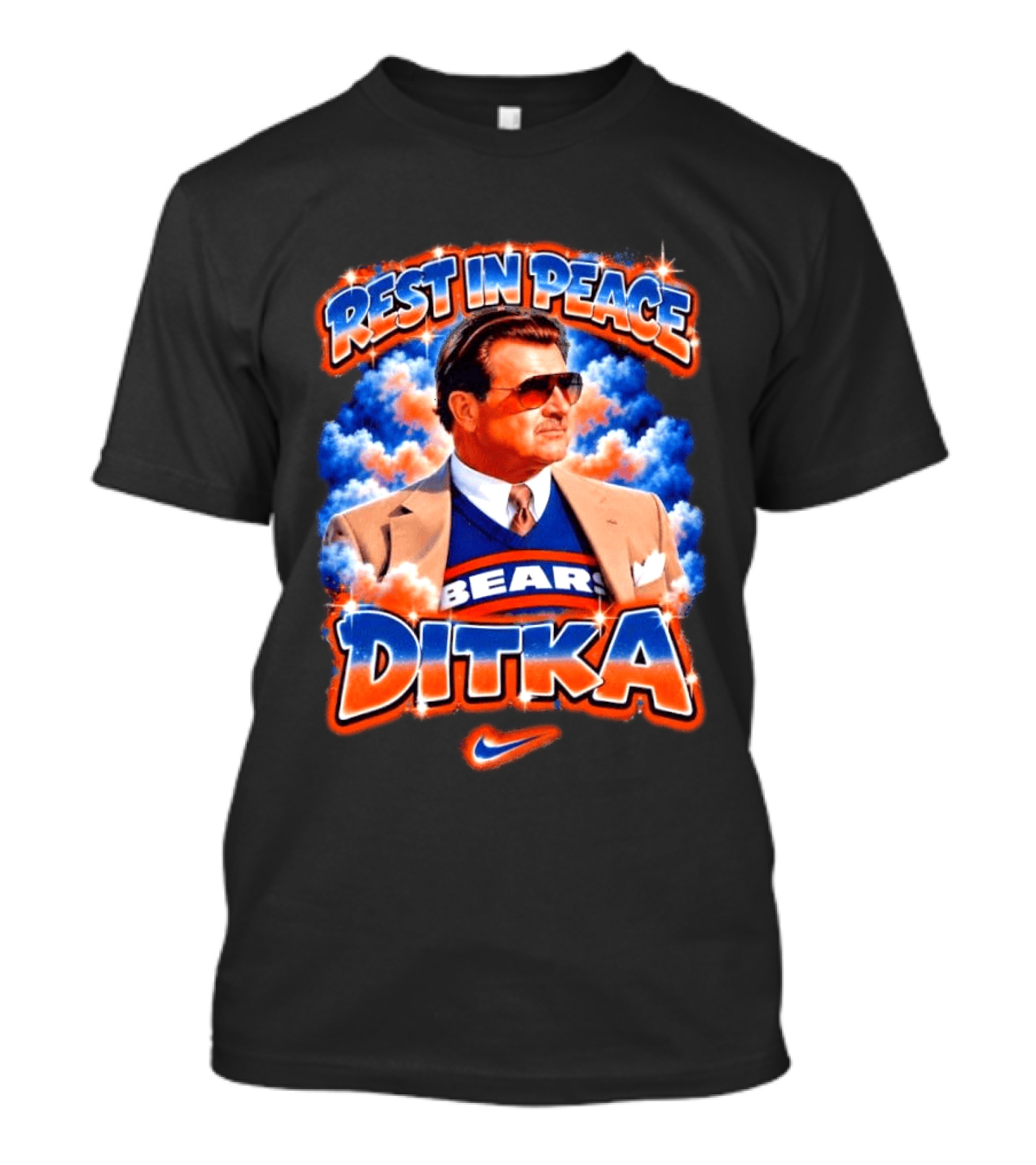 Rest In Peace Ditka Bears Legend With Nike T-Shirt