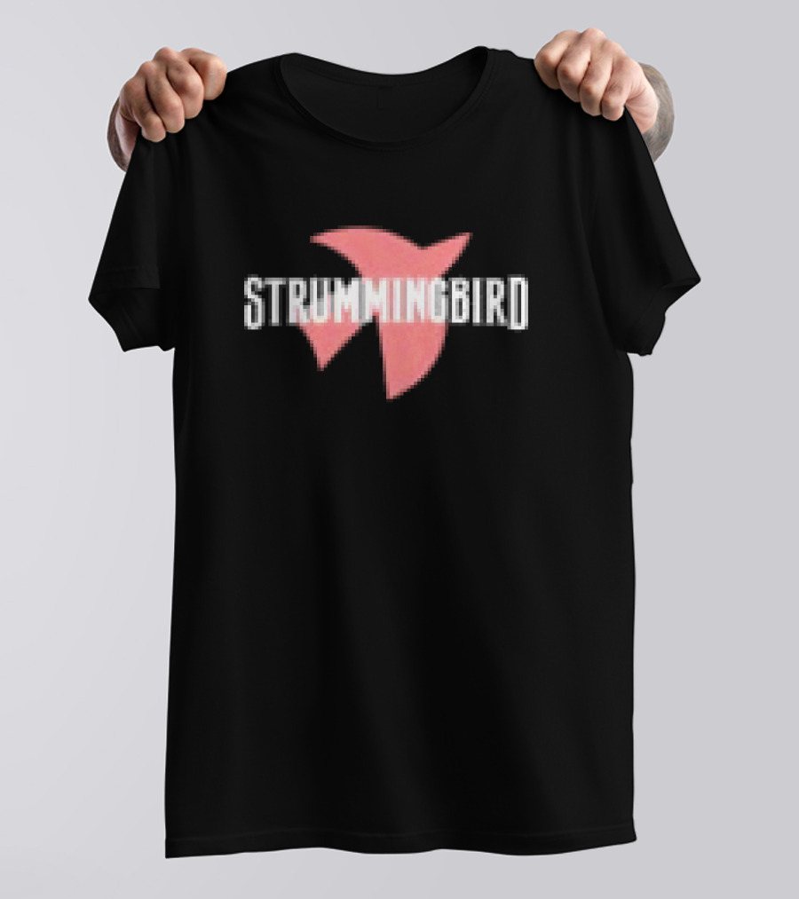 Strummingbird Store Disco Boots Black Pink Bird Wing T-Shirt
