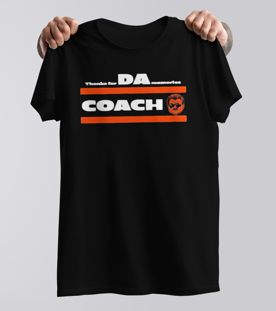 Thank For DA Memories Coach Mike Ditka Chicago Bears Football T-Shirt