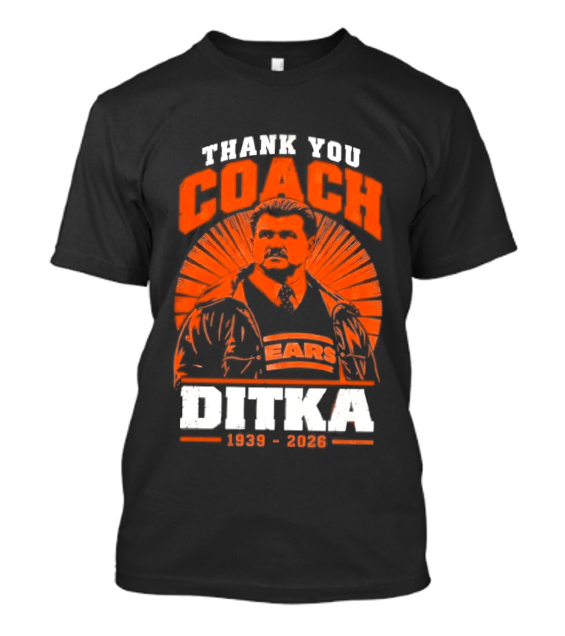 Thank You Coach Mike Ditka 1939 2026 Bears T-Shirt
