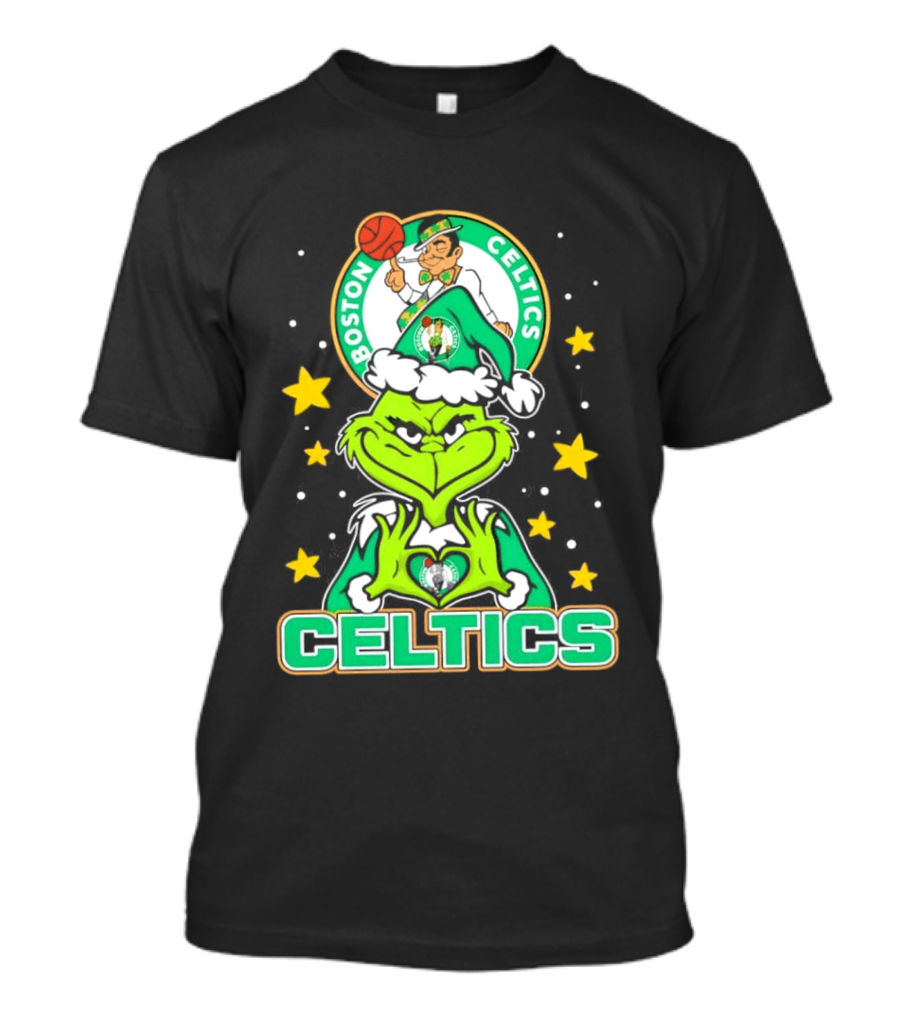 Boston Celtics Christmas The Grinch T-Shirt