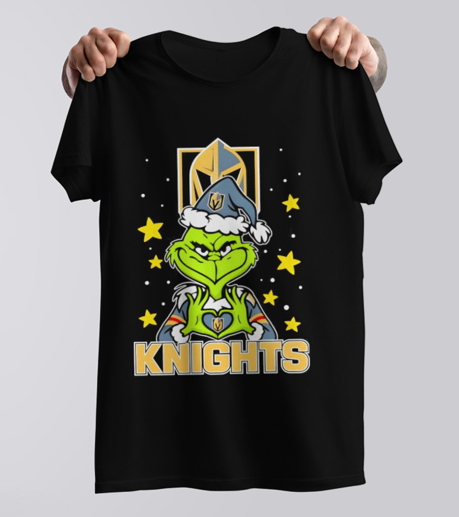 Vegas Golden Knights Grinch Christmas T-Shirt