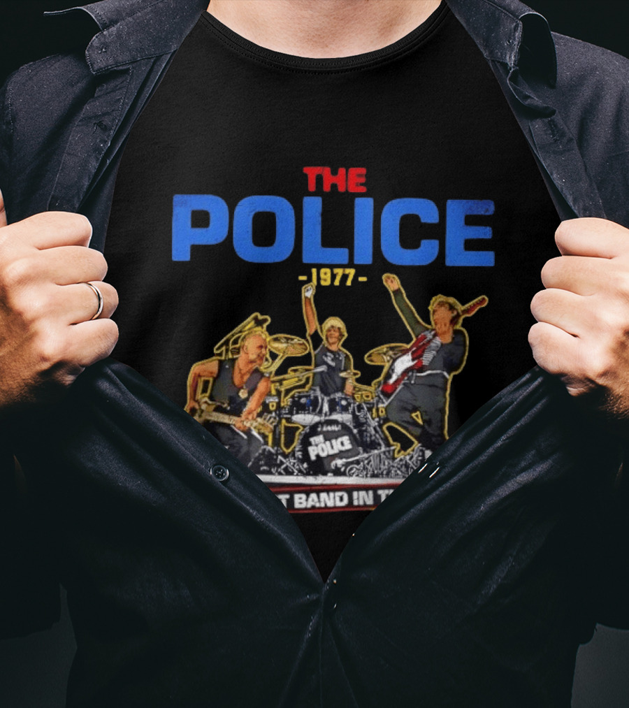 The Police 1977 The Biggest Band In The World T-Shirt