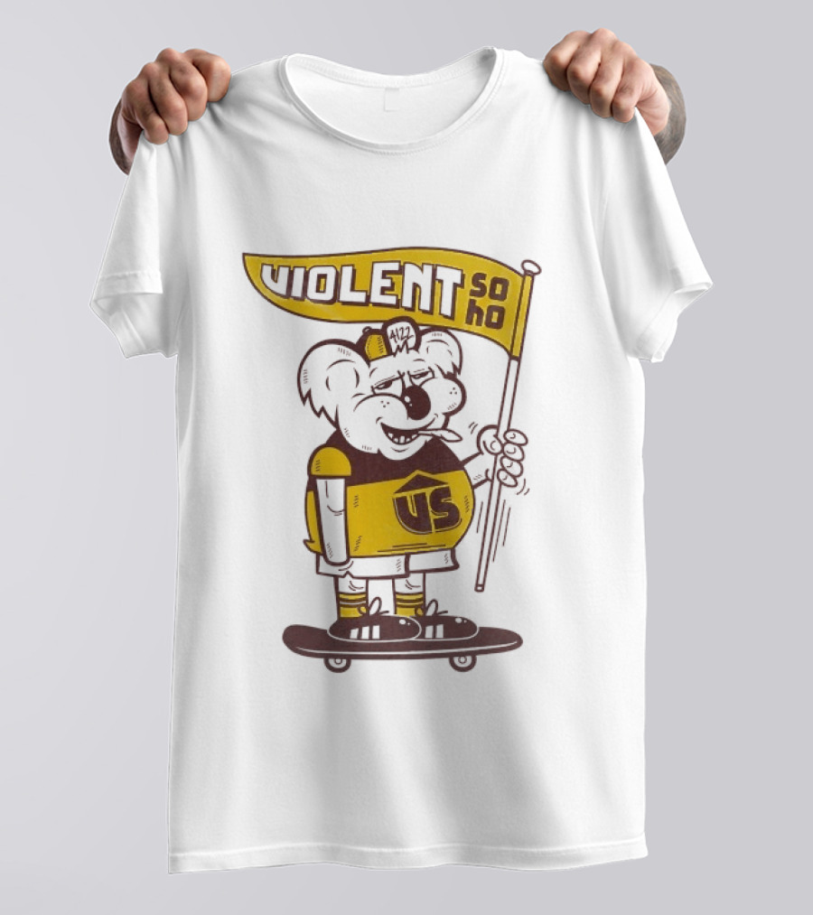 Violent Soho Brisbane Bears US Koala Skateboarding Fan T-Shirt