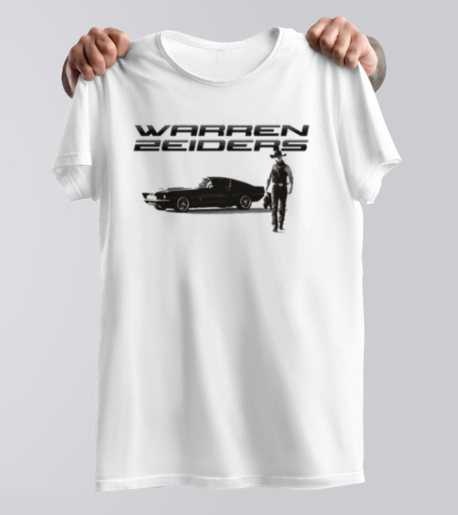 Warren Zeiders Silhouette With Classic Car Scene T-Shirt