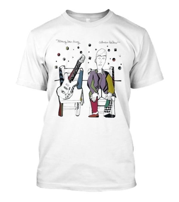 Adrian Belew Twang Bar King Colorful Abstract Art Guitar And Figure T-Shirt