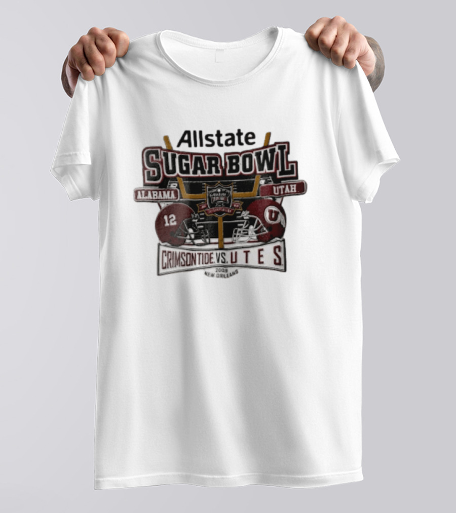 Allstate Sugar Bowl Alabama Crimson Tide Vs Utah Utes 2009 New Orleans T-Shirt
