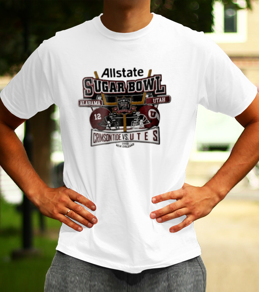 Allstate Sugar Bowl Alabama Crimson Tide Vs Utah Utes 2009 New Orleans T-Shirt
