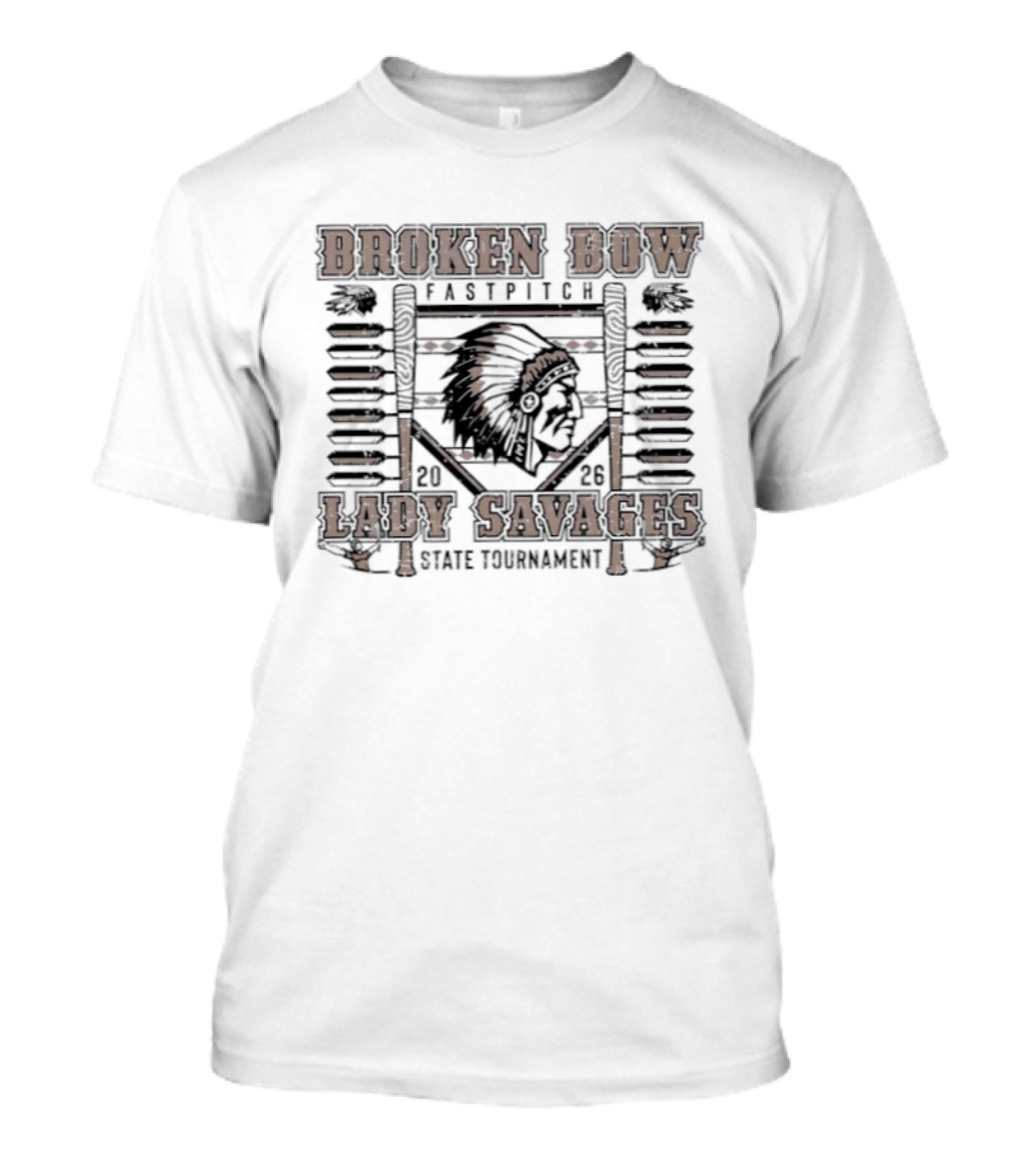 Broken Bow Fastpitch Lady Savages State Tournament 2026 T-Shirt