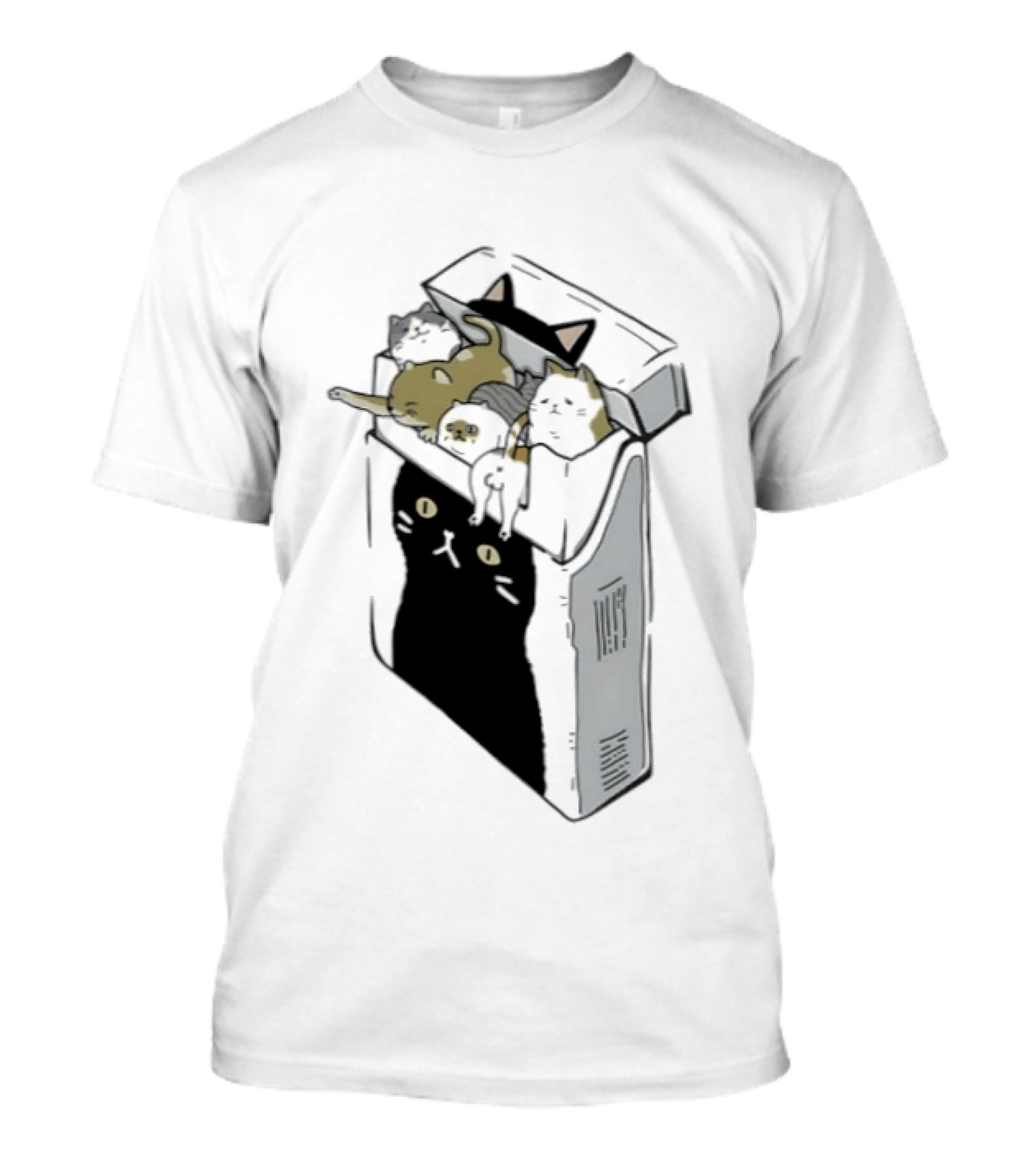 Cat Cigarettes Cute Cats In Cigarette Box T-Shirt
