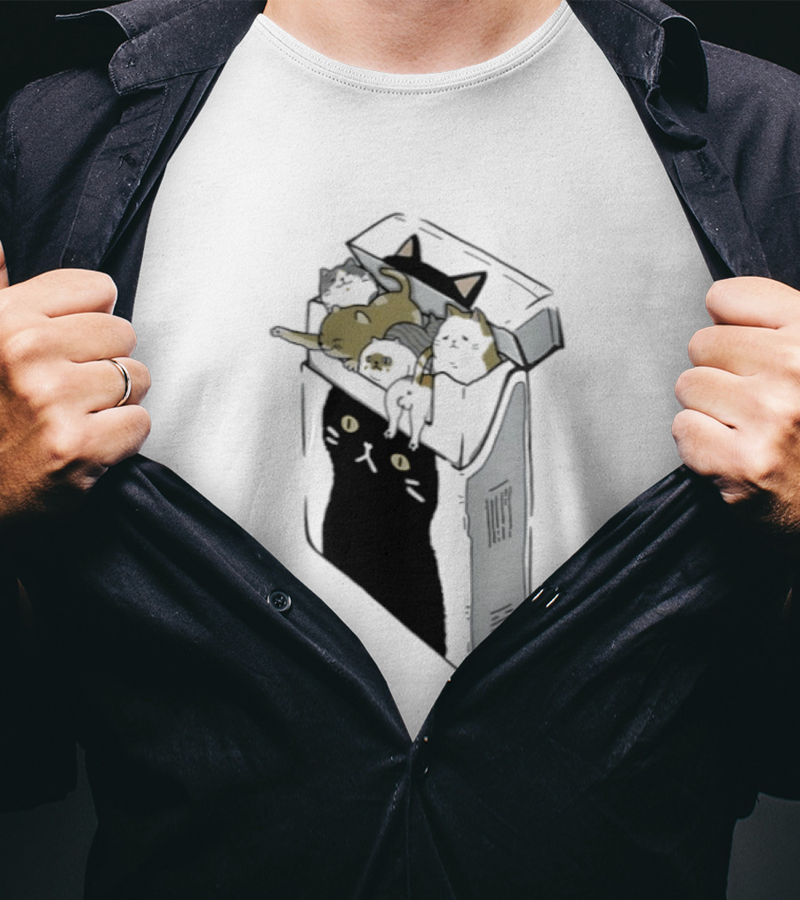 Cat Cigarettes Cute Cats In Cigarette Box T-Shirt
