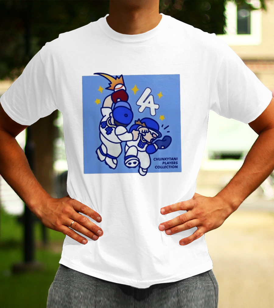 Chunkytani Players Collection LA 44 Baseball Los Angeles T-Shirt