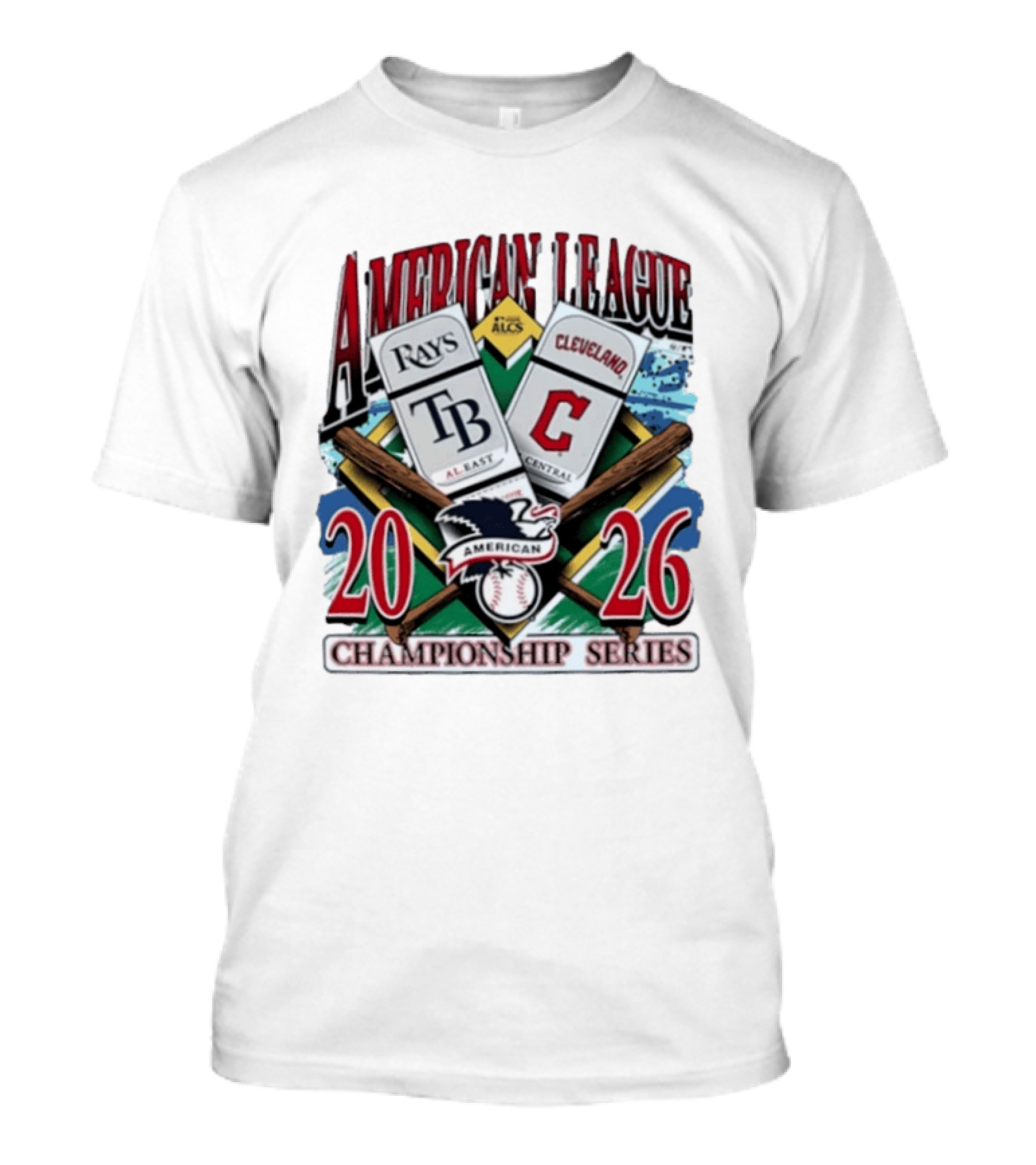 Cleveland Guardians Vs Tampa Bay Rays 2026 American League Championship Series ALCS Matchup T-Shirt
