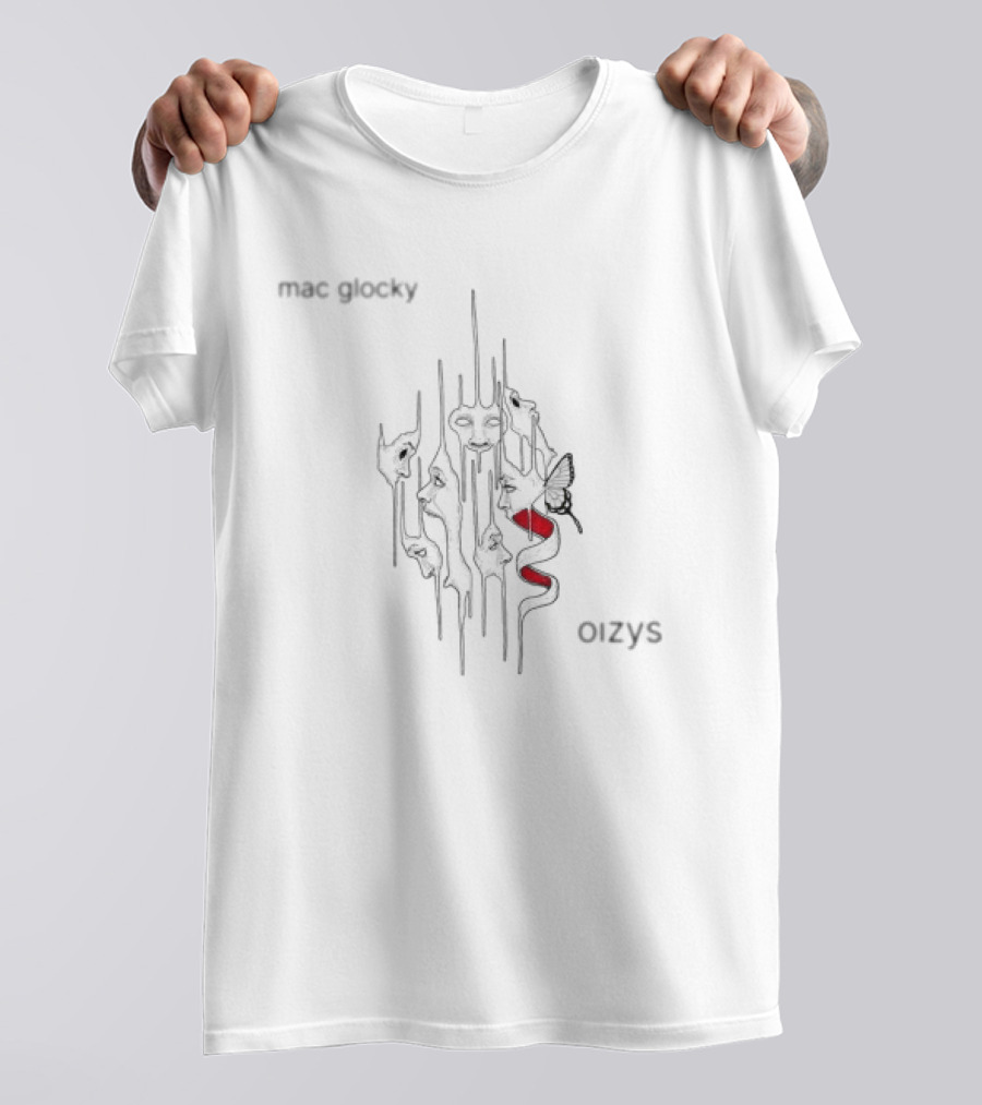 Mac Glocky Oizys Snake And Butterfly T-Shirt