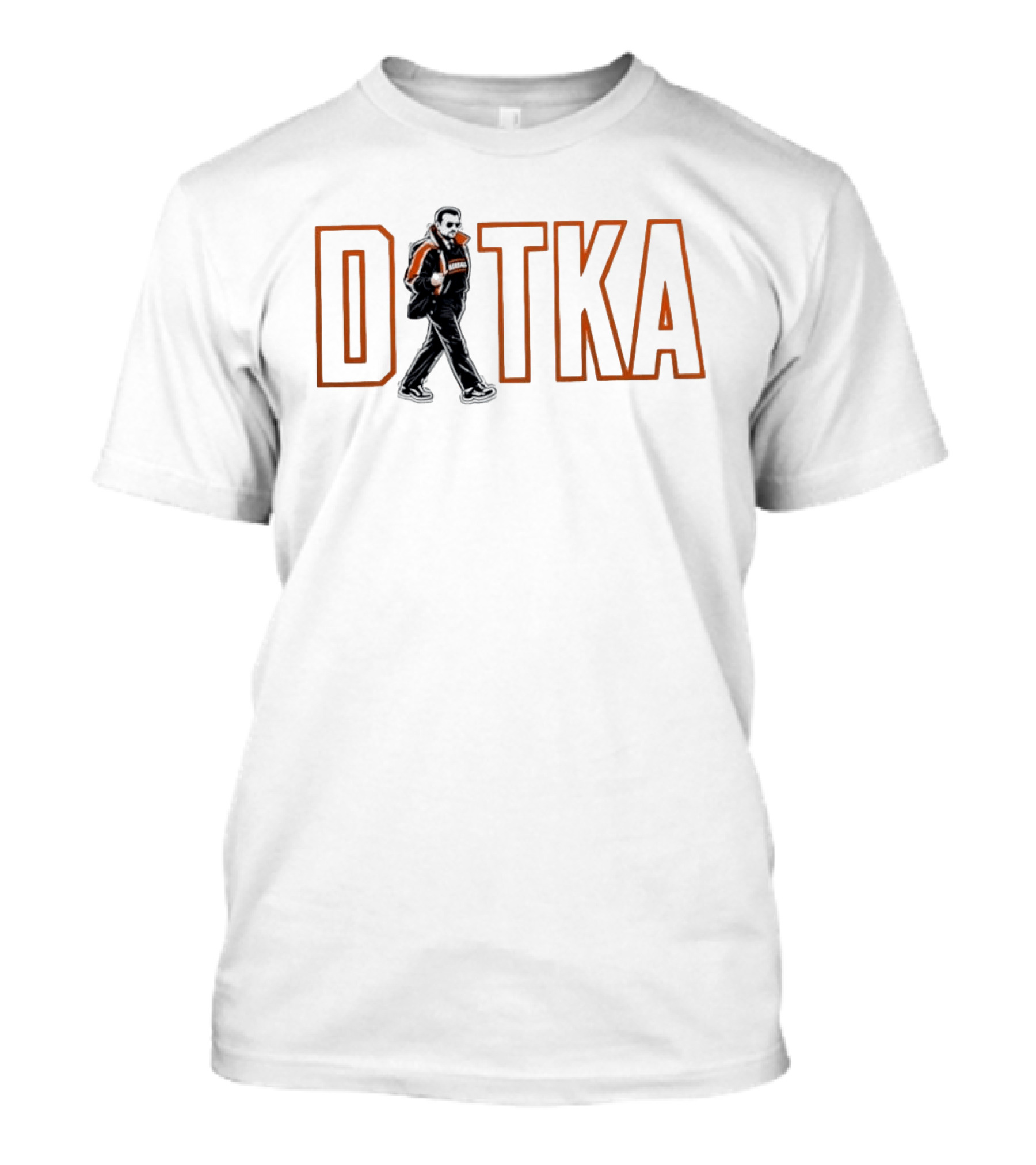 Mike Ditka Chicago Bears Walking Graphic Football Mashup T-Shirt