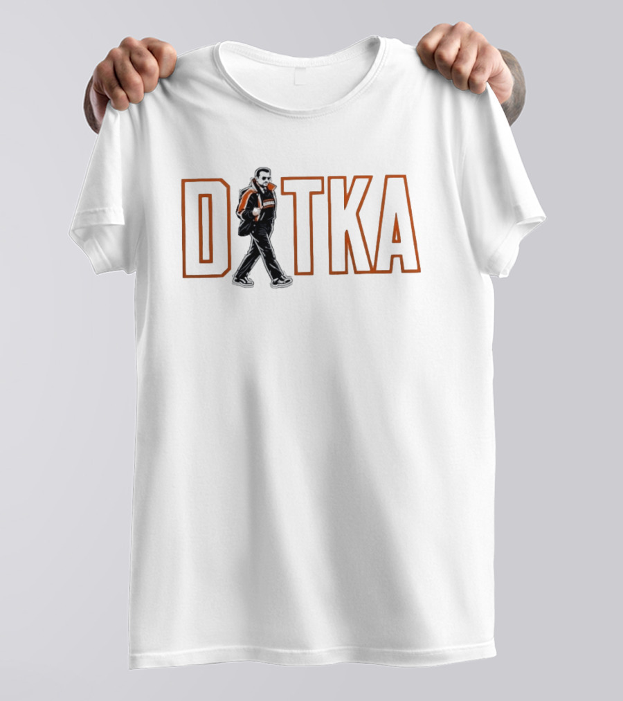 Mike Ditka Chicago Bears Walking Graphic Football Mashup T-Shirt