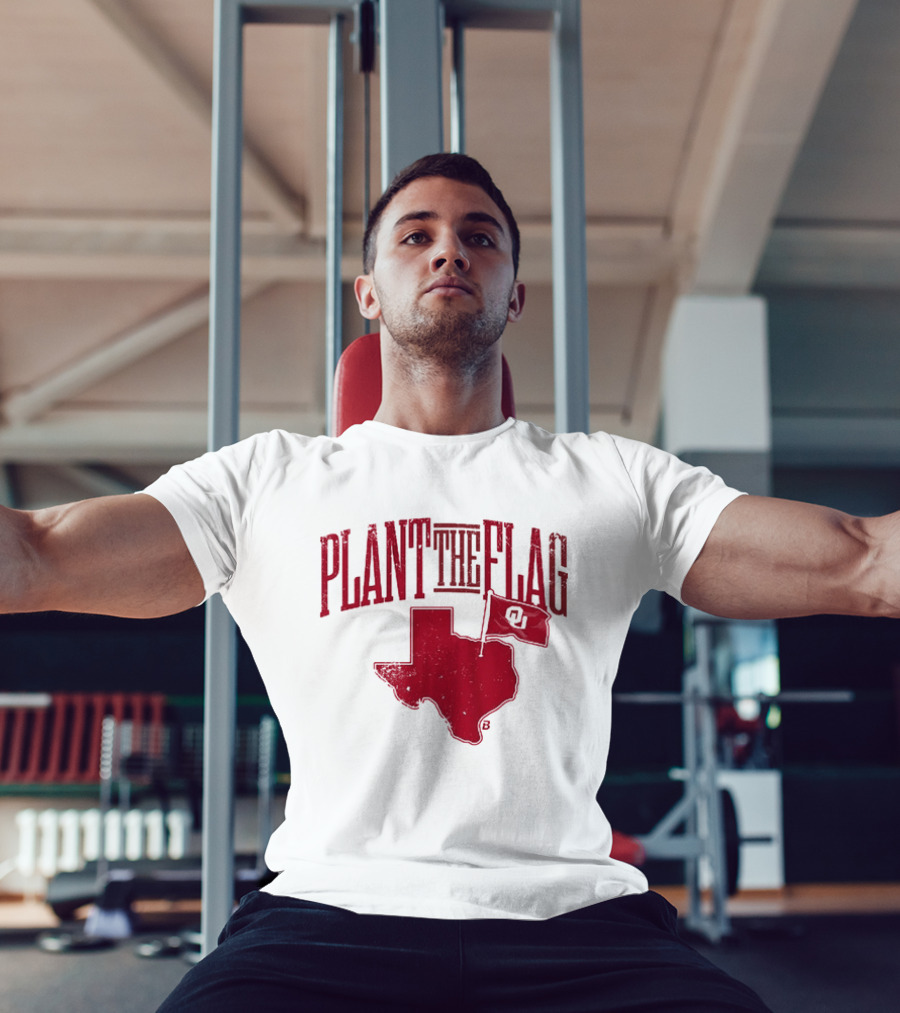 Oklahoma Sooners Football Plant The Flag OU Texas Rivalry T-Shirt