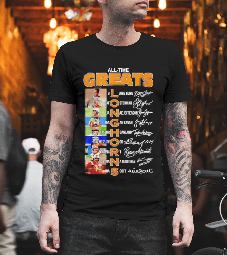 All Time Greats Blaire Luna Cat Osterman Janae Jefferson Tea Gan Kavan Taylor Hoagland Reese Atwood Viviana Martinez Mia Scott Longhorns T-Shirt