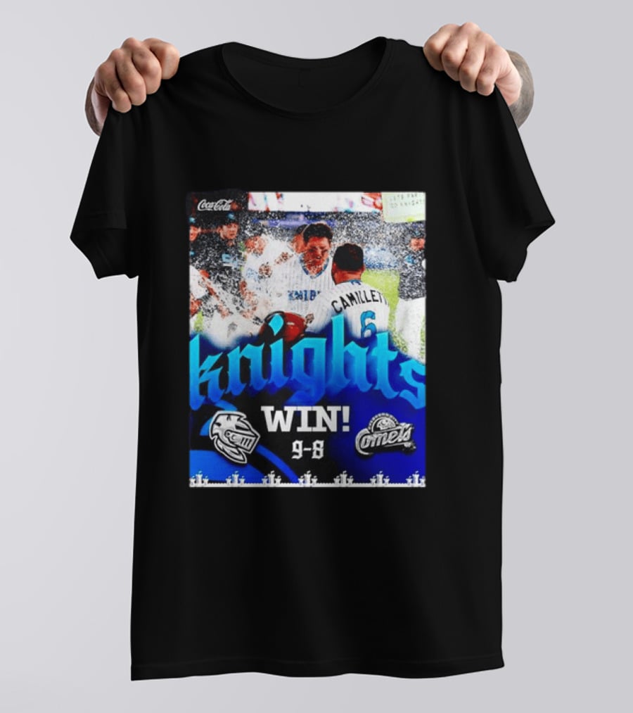 Knights Win 9 8 Against Comets Baseball Celebration T-Shirt