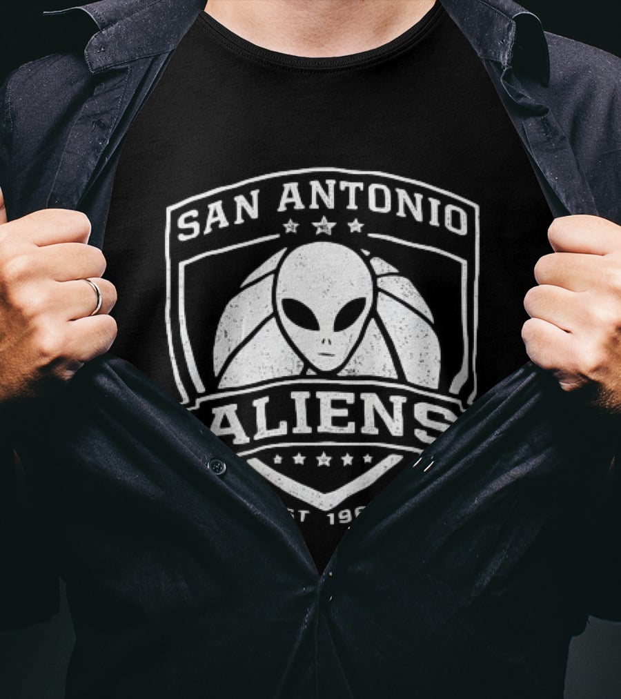 San Antonio Aliens Est. 1967 Basketball Alien T-Shirt