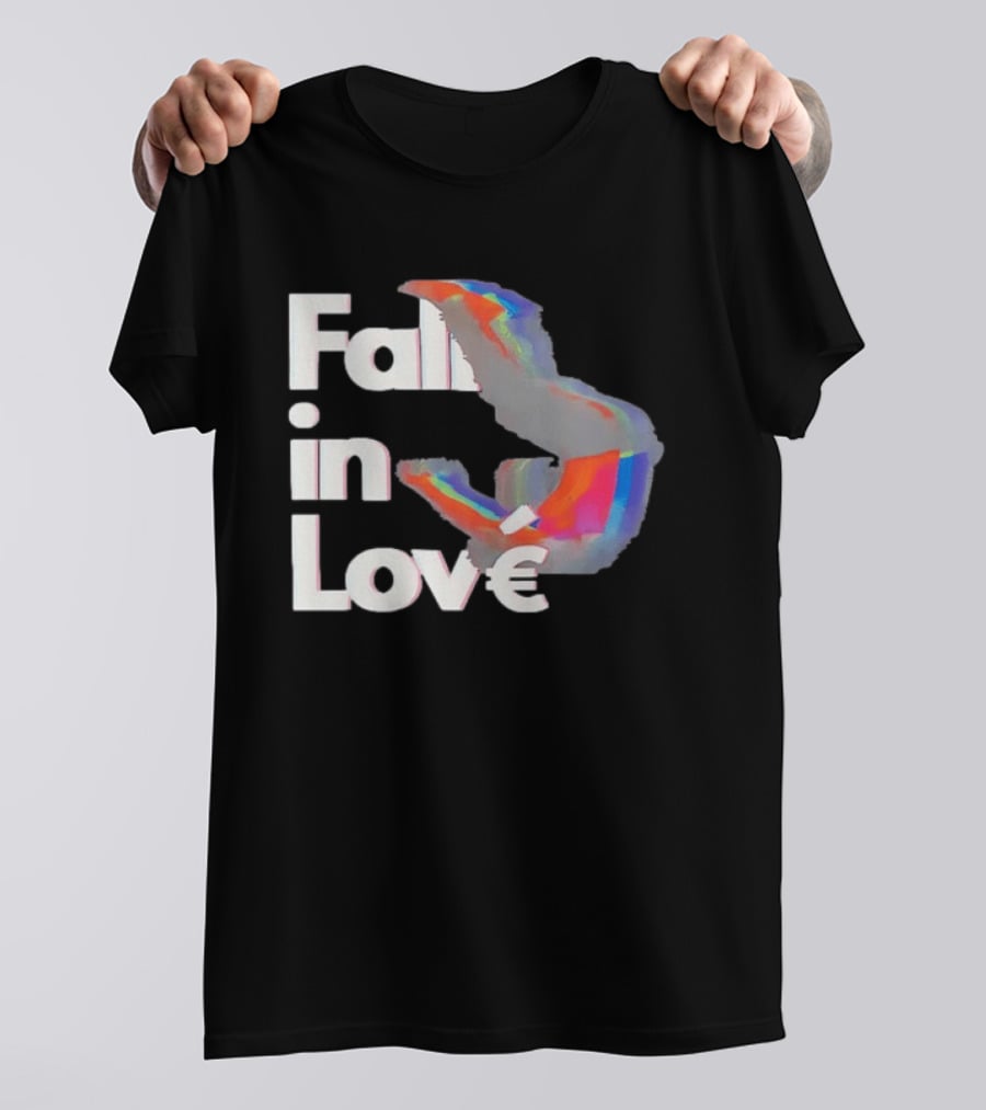 Fall In Love Rainbow Abstract T-Shirt