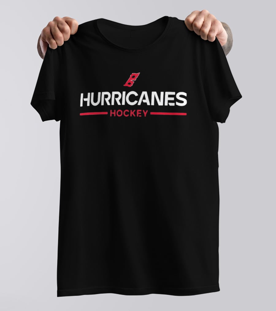 Hurricanes Hockey Team Red Flag T-Shirt