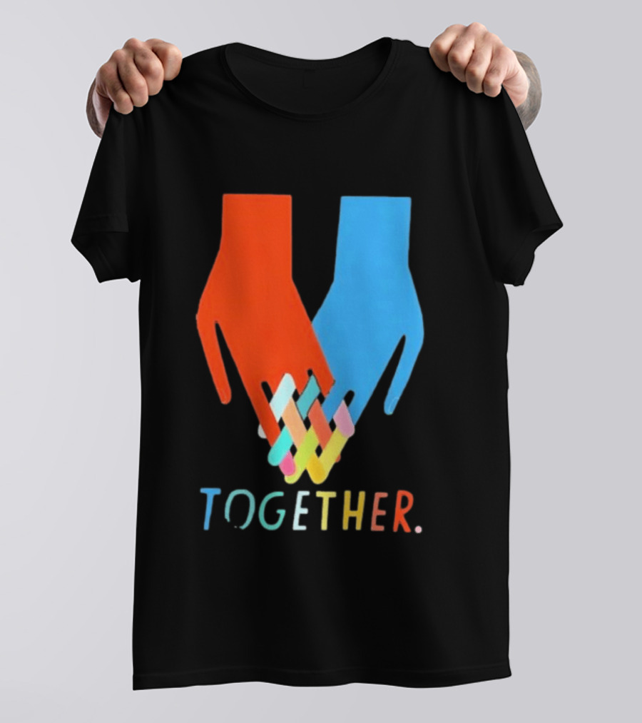 Interlocking Hands Unity Concept Together T-Shirt